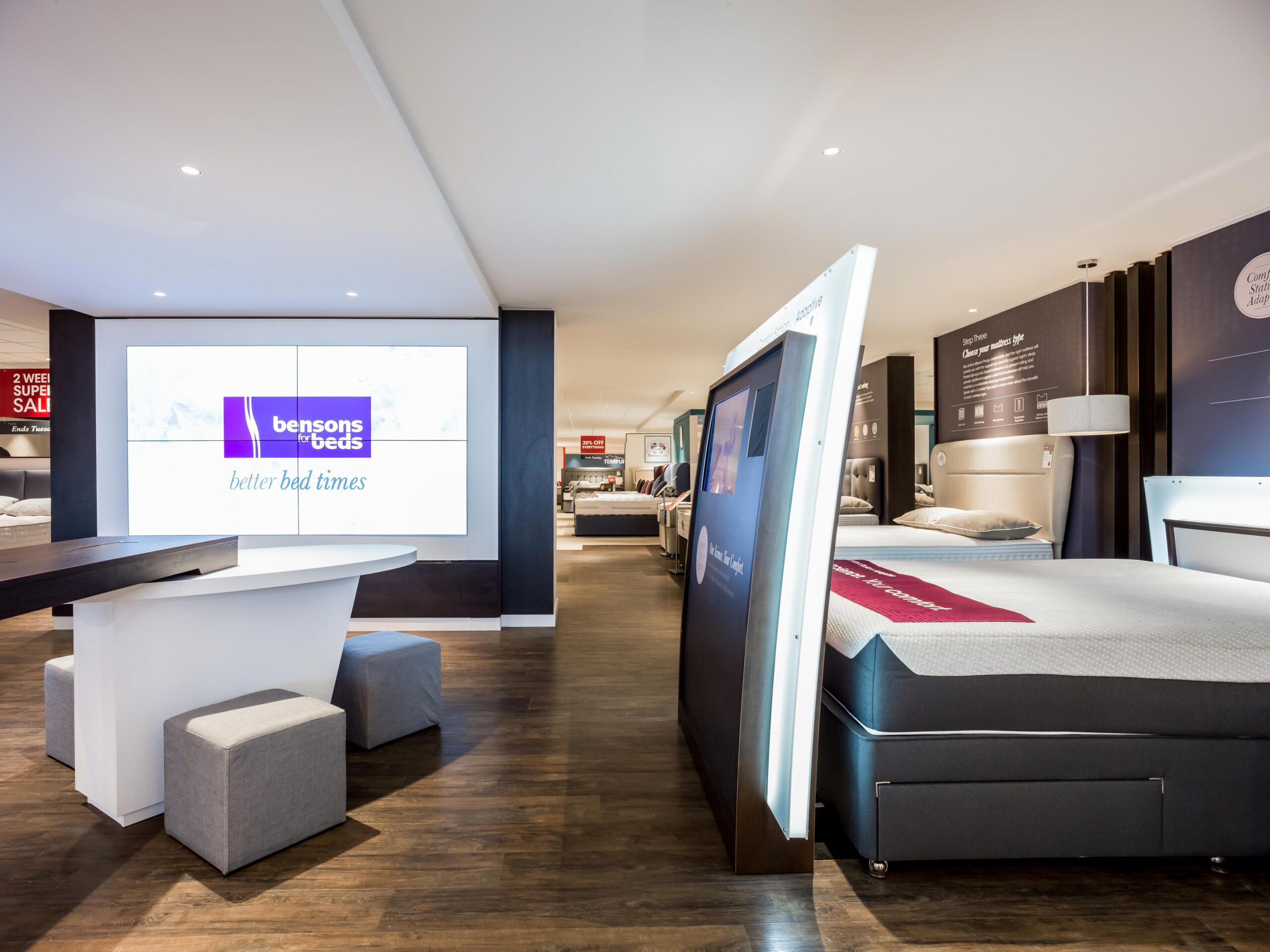 Bensons For Beds je+1 store design